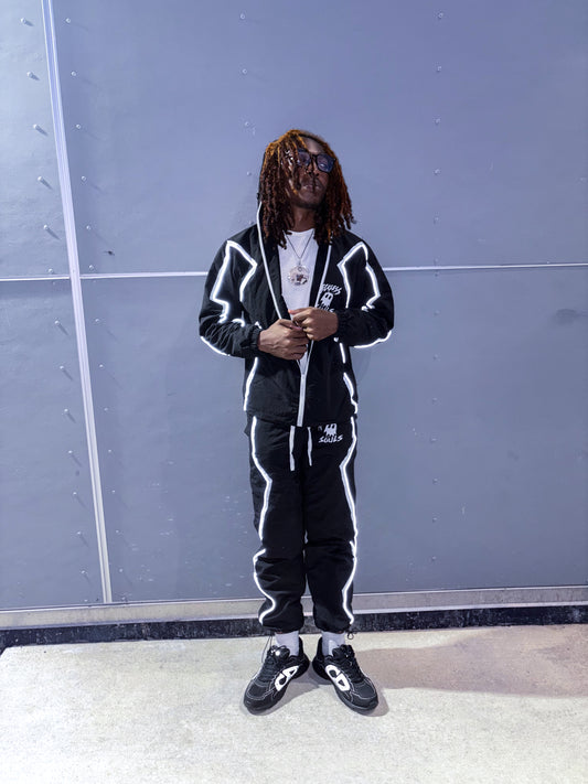 REFLECTIVE PANTS - BLACK