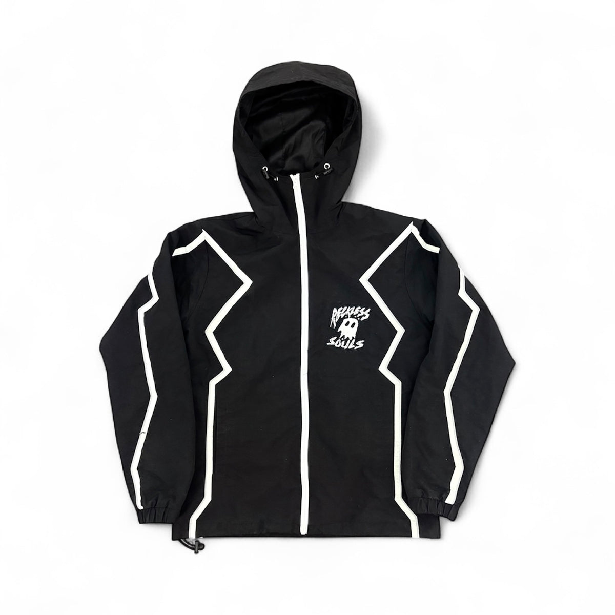 BLACK “REFLECTIVE ZIP UP”