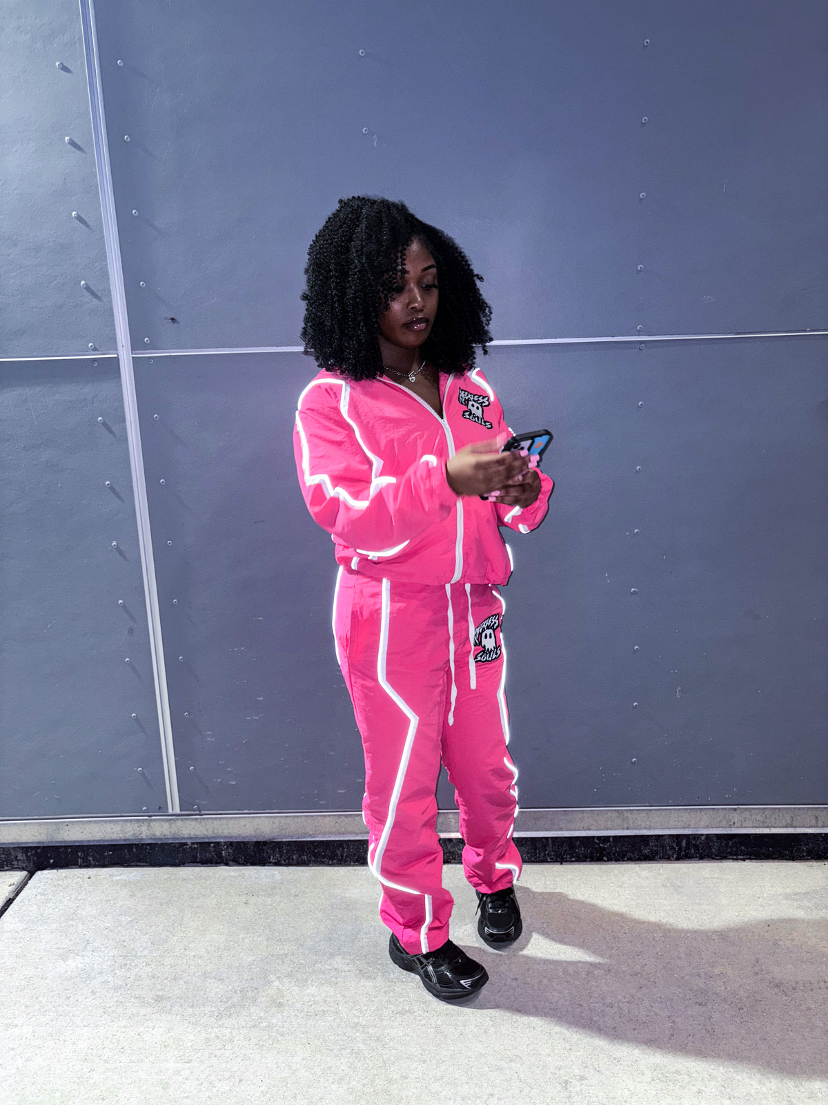 PINK “REFLECTIVE PANTS”