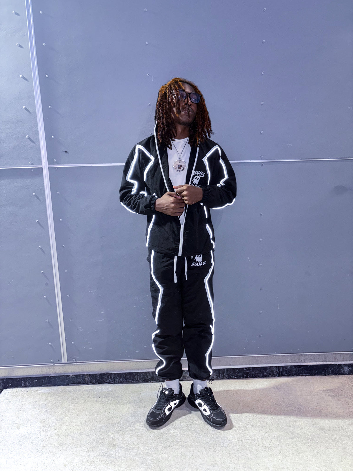 BLACK “REFLECTIVE PANTS”