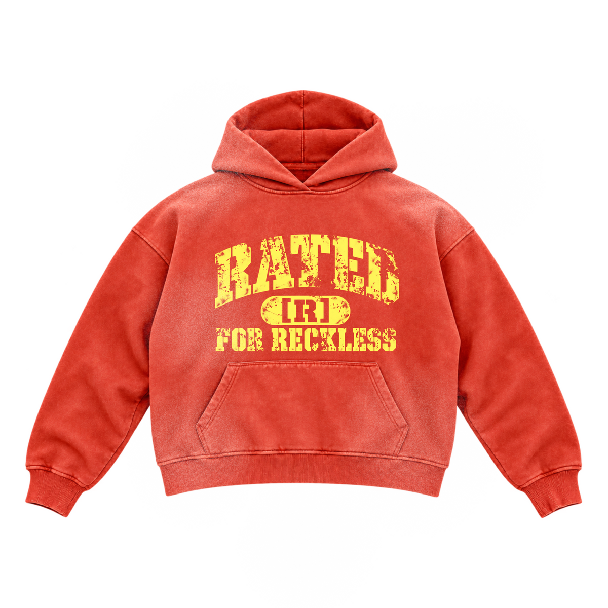 RED “RATED R” HOODIE