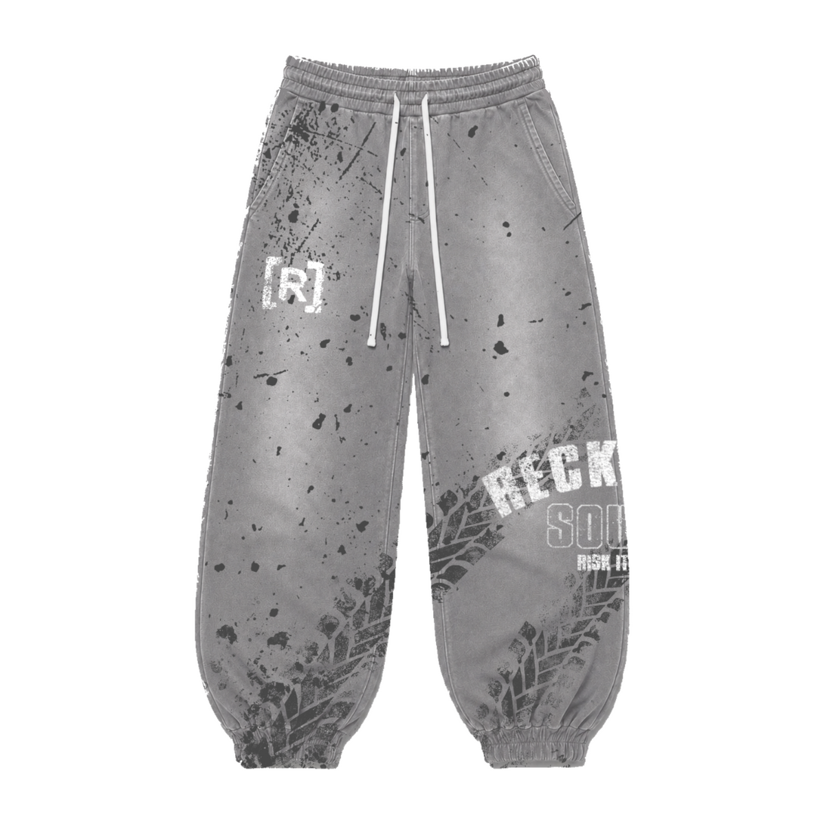 GREY "RISK IT ALL" SWEATS