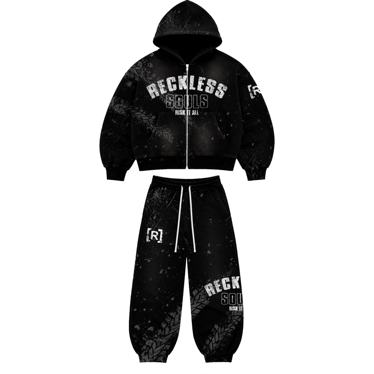 BLACK "RISK IT ALL" Sweatsuit