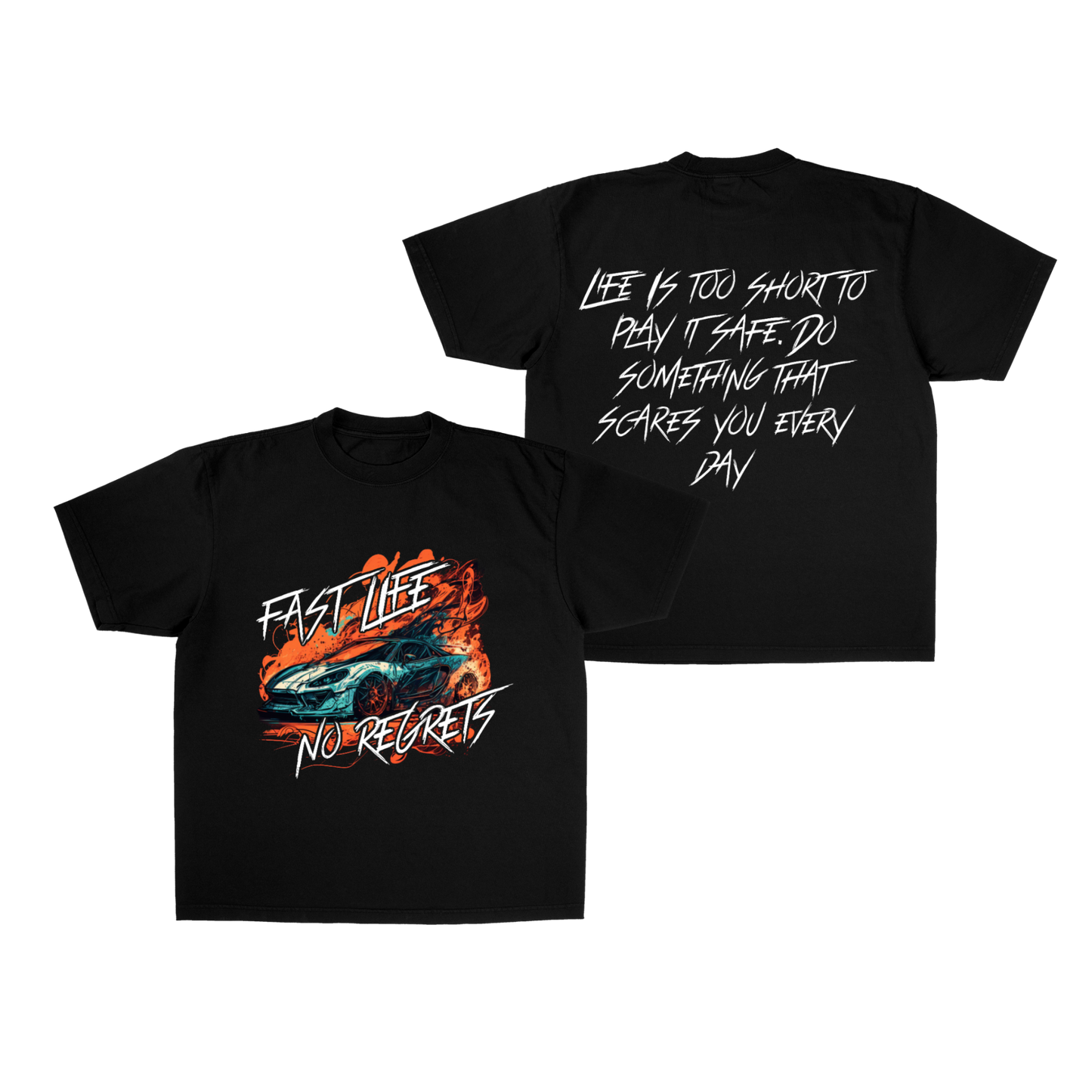 FAST LIFE TEE - BLACK