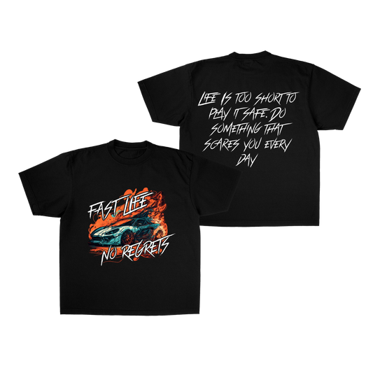 FAST LIFE TEE - BLACK